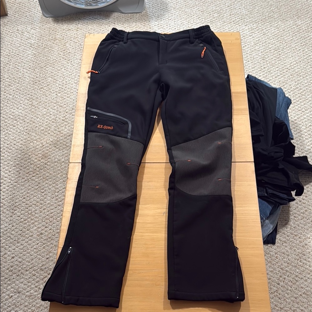 Black and Gray Outdoor Pants